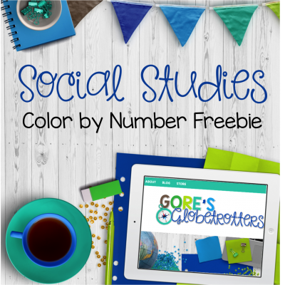 Social Studies Color by Number Freebie